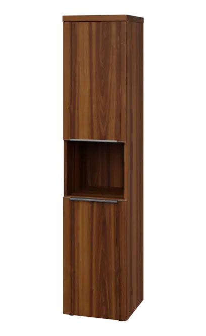 SIN 5 - 42DN kancelářská skříň, 2-dveřová/nika, levá, 1820x400x400, ořech královský